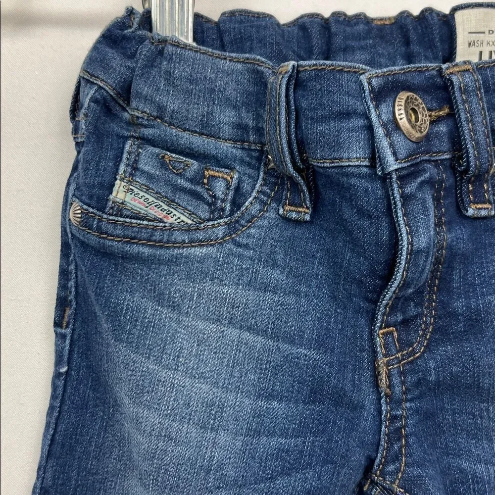 Diesel Kids Livier Stretch Super Slim blue jeans size 3 NWT